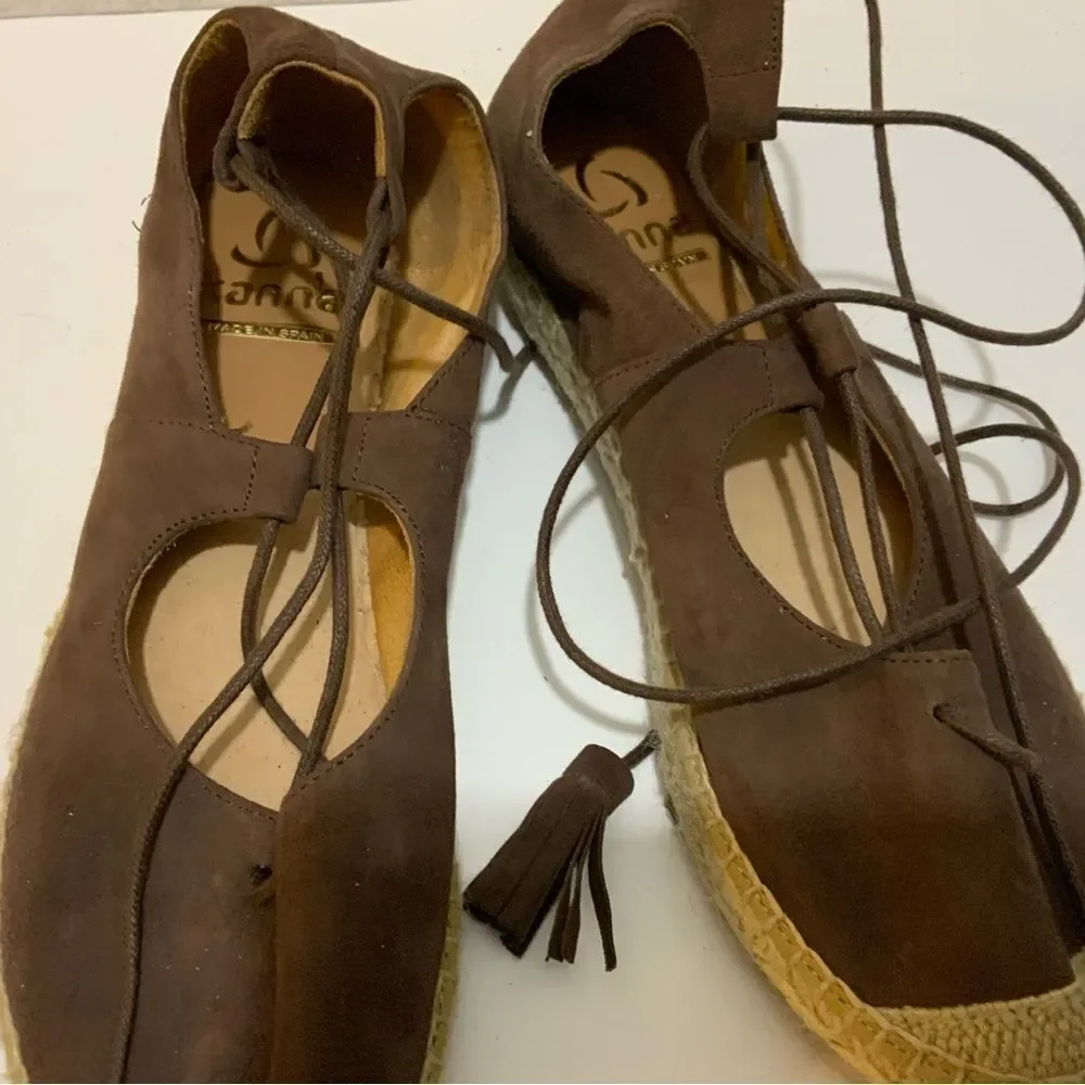 Kanna Espadrille Sandals Sz 38 Spain